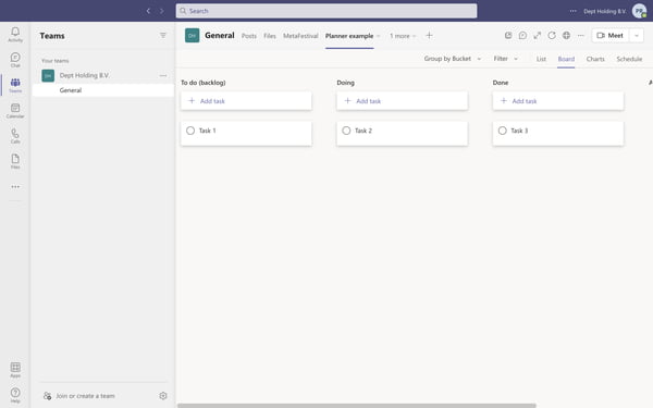 Microsoft Teams Planner tabblad