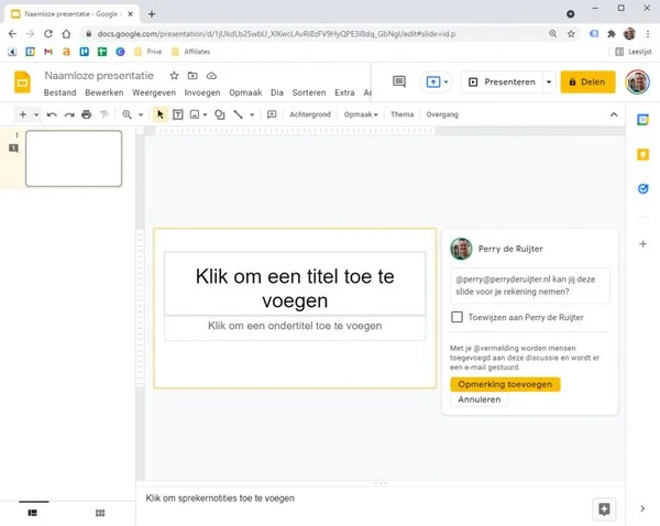 Google Workspace Tips - Google Slides samenwerken